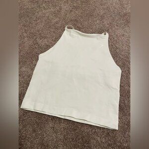 Women’s Gymshark Everyday Seamless High Neck Tank Sports Bra with Shelf WhiteL